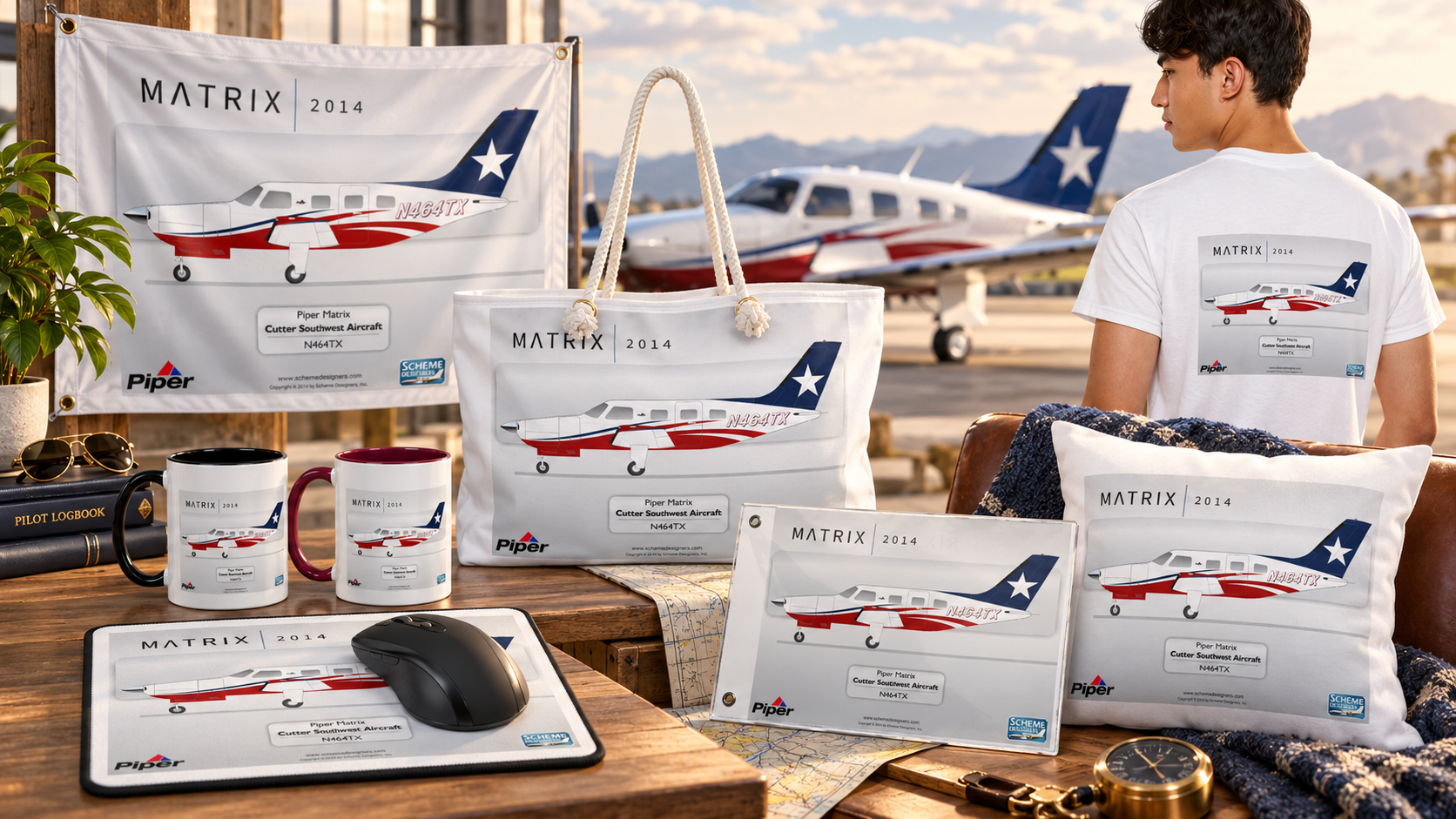 Piper Matrix aviation collection showcase